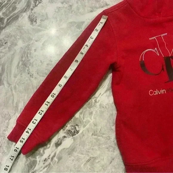 CALVIN KLEIN Boys Fleece Modern Logo Hoodie and Joggers 2 Piece Set Cozy Winter - Picture 5 of 9